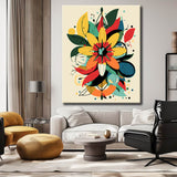 Paint by Numbers Modern Floral Art Illustration
