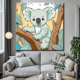 Painting by numbers kids koala bear