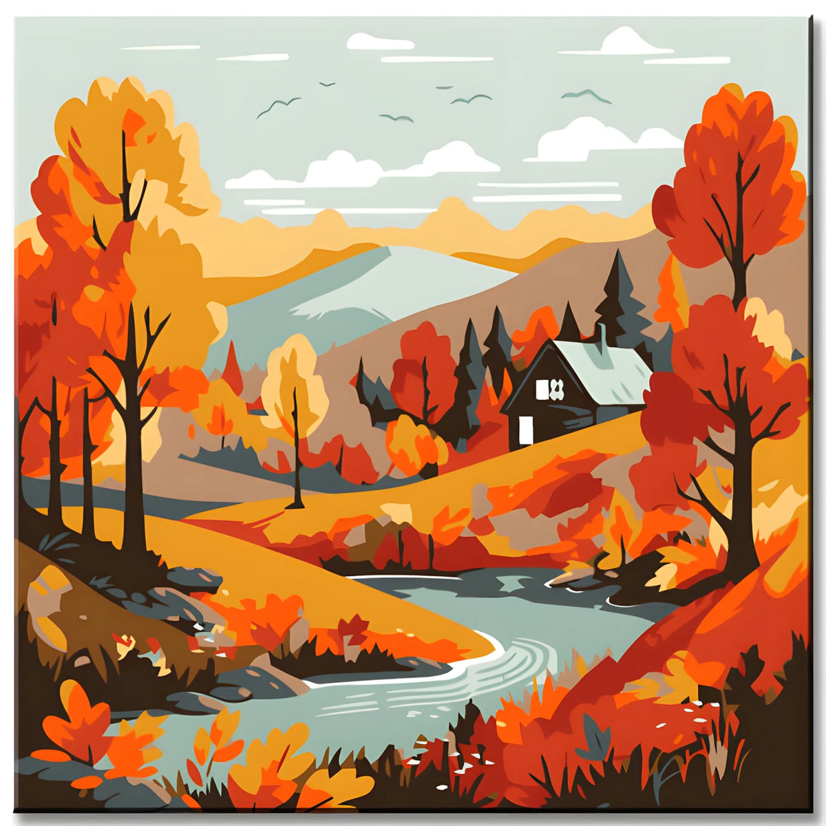 Painting by Numbers Children's House by The River