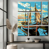 Painting by Numbers Sailboat 5-Panel