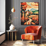 Paint by Numbers Painting Illustration Landscape