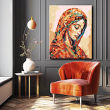 Paint by Numbers Mother of God Painting