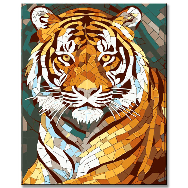 Portrait Tiger - Painting by Numbers