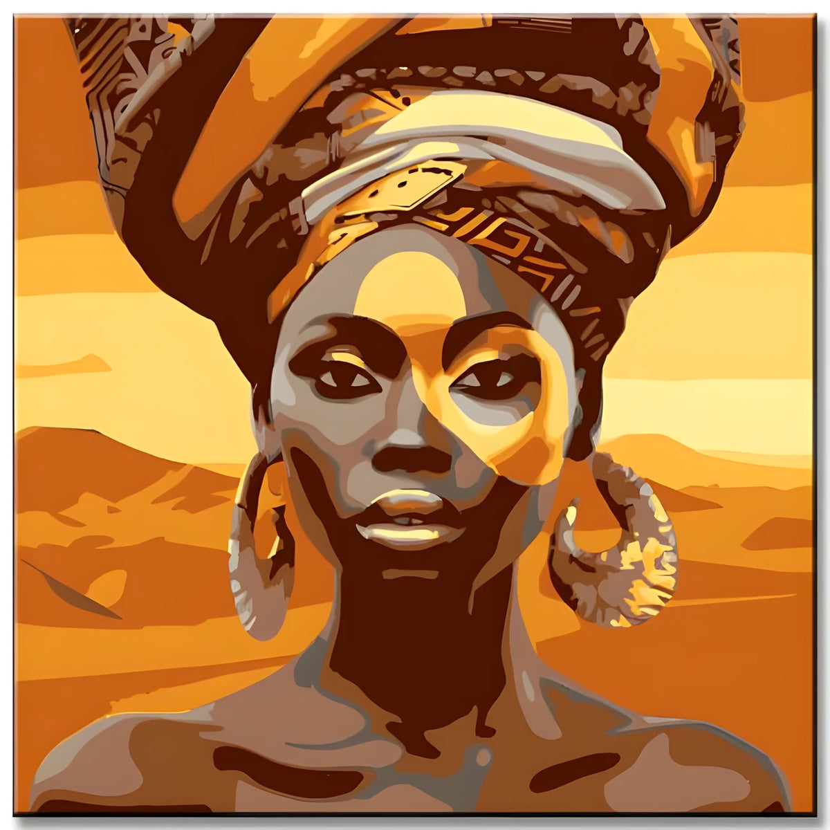 African Fashion Portraits I Painting by Numbers
