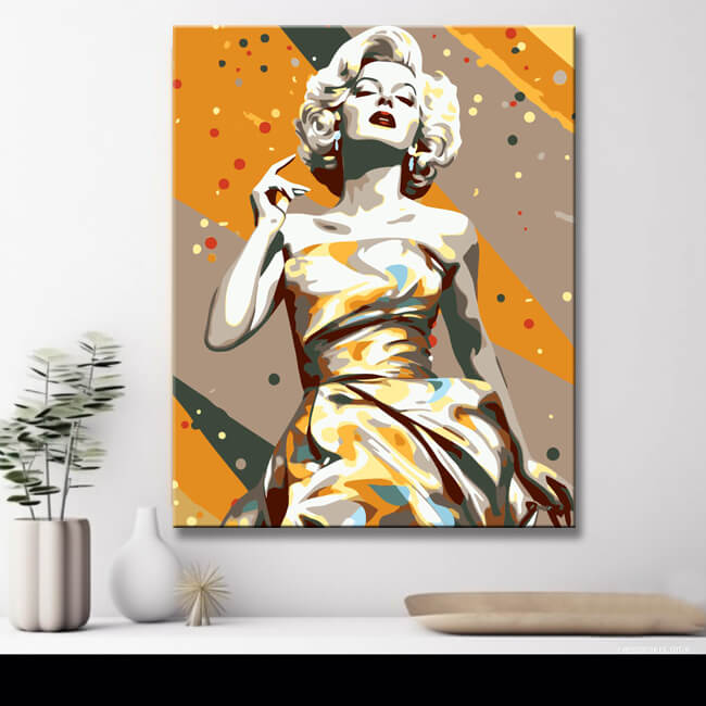 Marilyn Monroe in Downtown Hollywood - Painting by Numbers