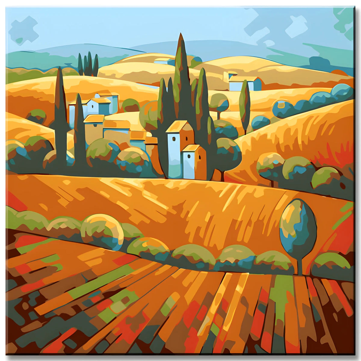 Paint by Numbers Tuscany Artwork