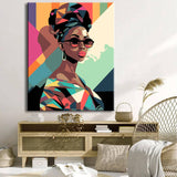 Painting by Numbers - Fashion African Girl - Memphis Style