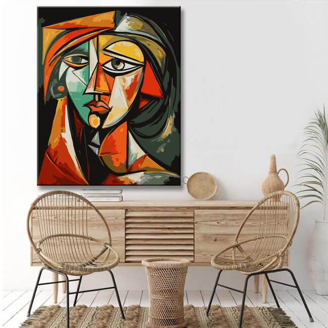 Paint by Numbers - Picasso Inspired Lady - Abstract Style