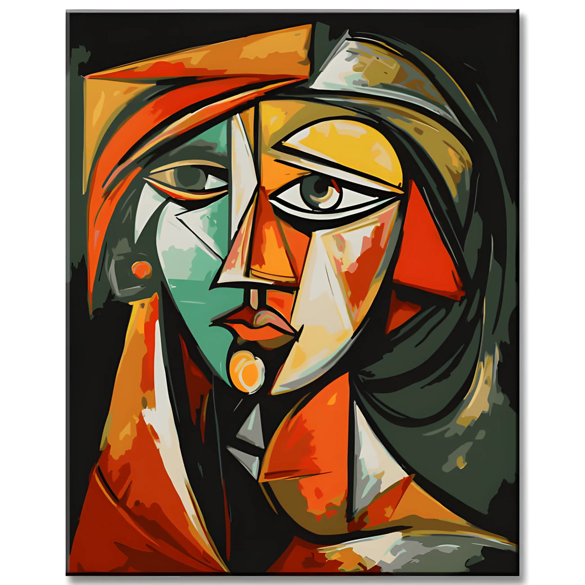 Paint by Numbers Picasso inspired LadyAbstract Style