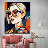 Painting by Numbers - Fashion Lady - Memphis Style