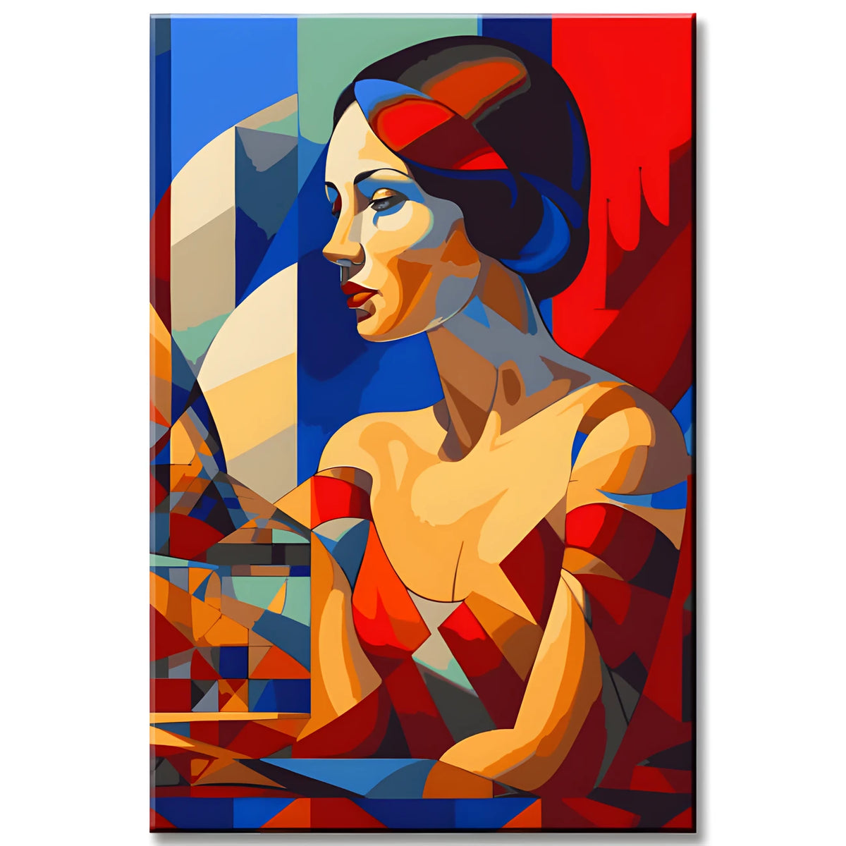 Paint by Numbers Art Elegant Beauty in Kurasov Style I