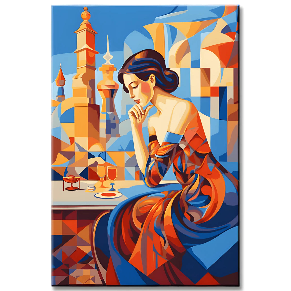 Paint by Numbers Art Elegant Beauty in Kurasov Style II