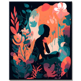 Paint by Numbers Woman in Blossoming Paradise