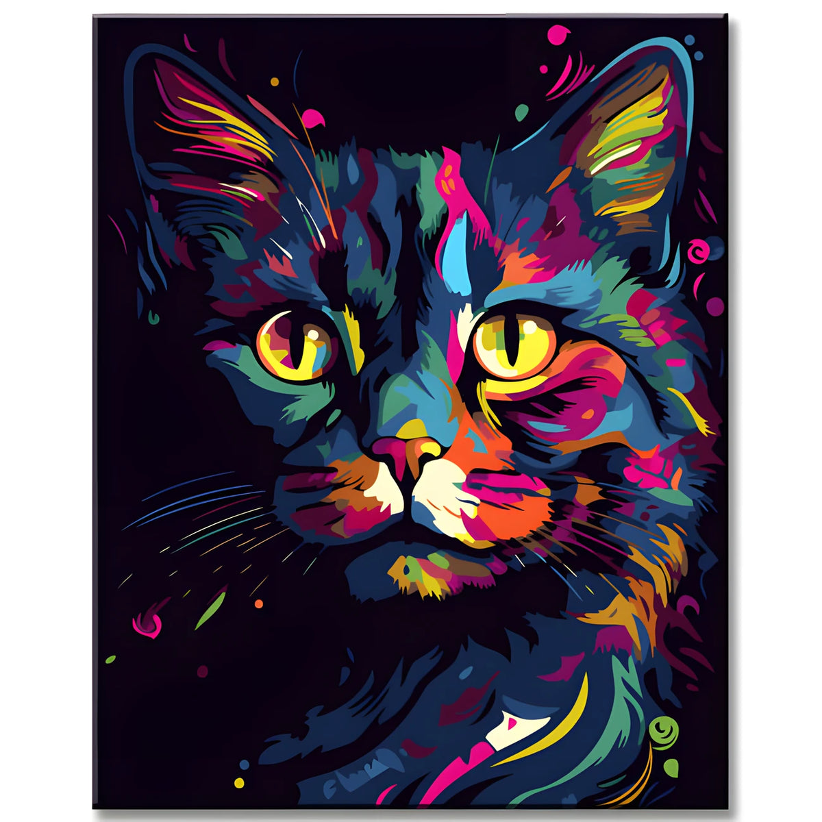 Paint by Numbers Animal Art Cat Painting I