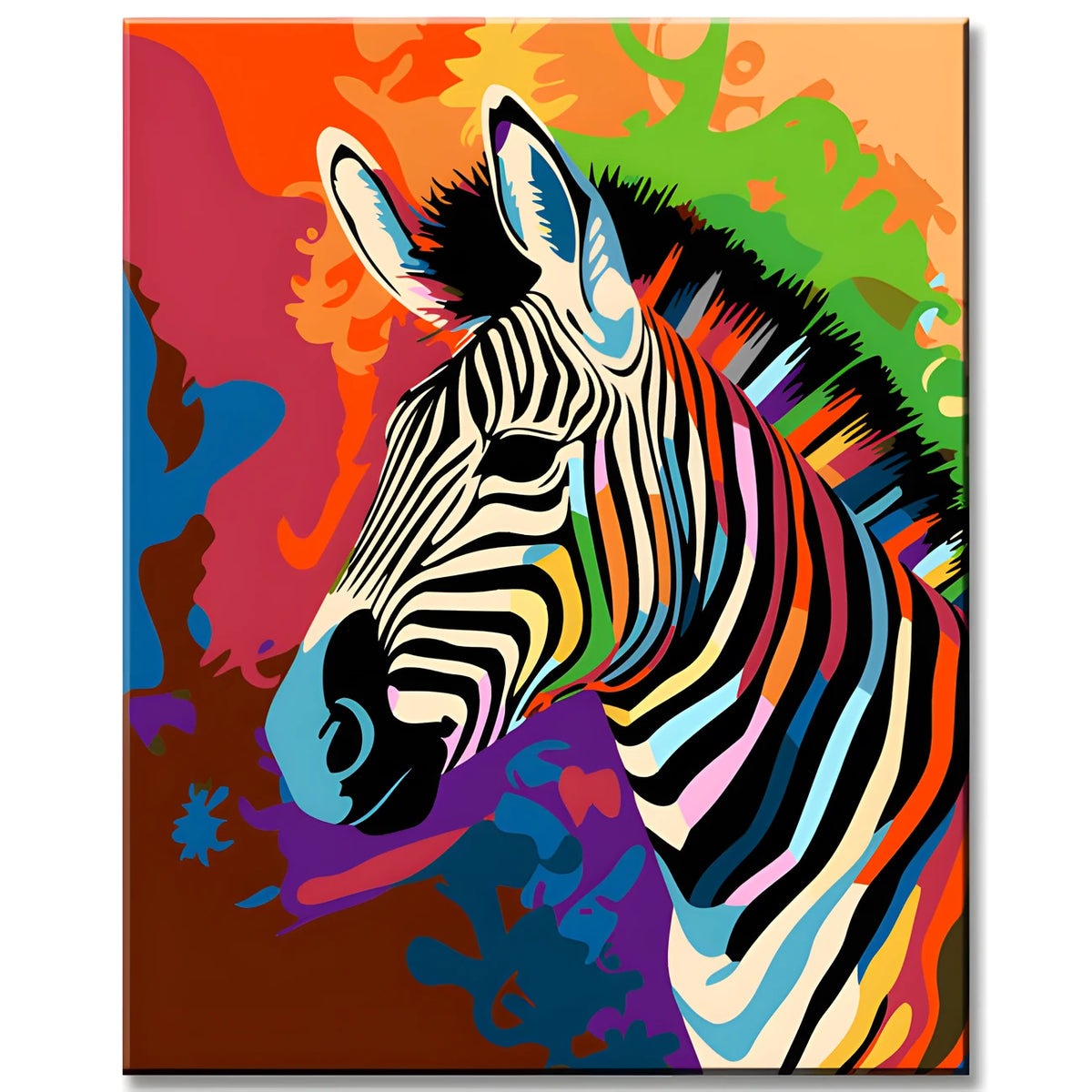 Paint by Numbers Animal Art Zebra