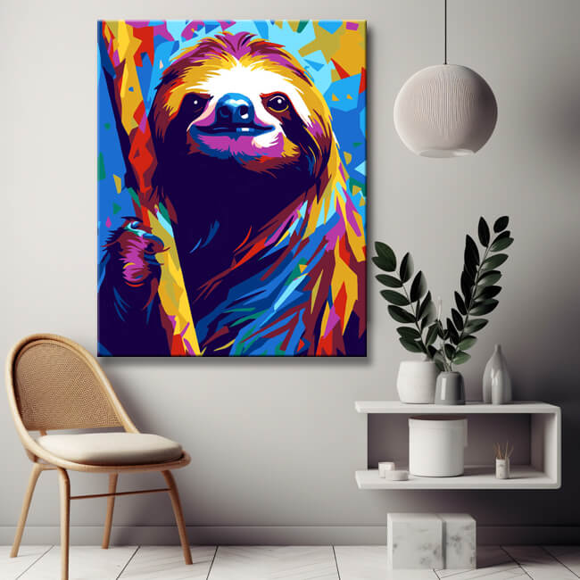 Sloth - Paint by Numbers Set