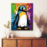 Penguin - Paint by Numbers Graffiti Set