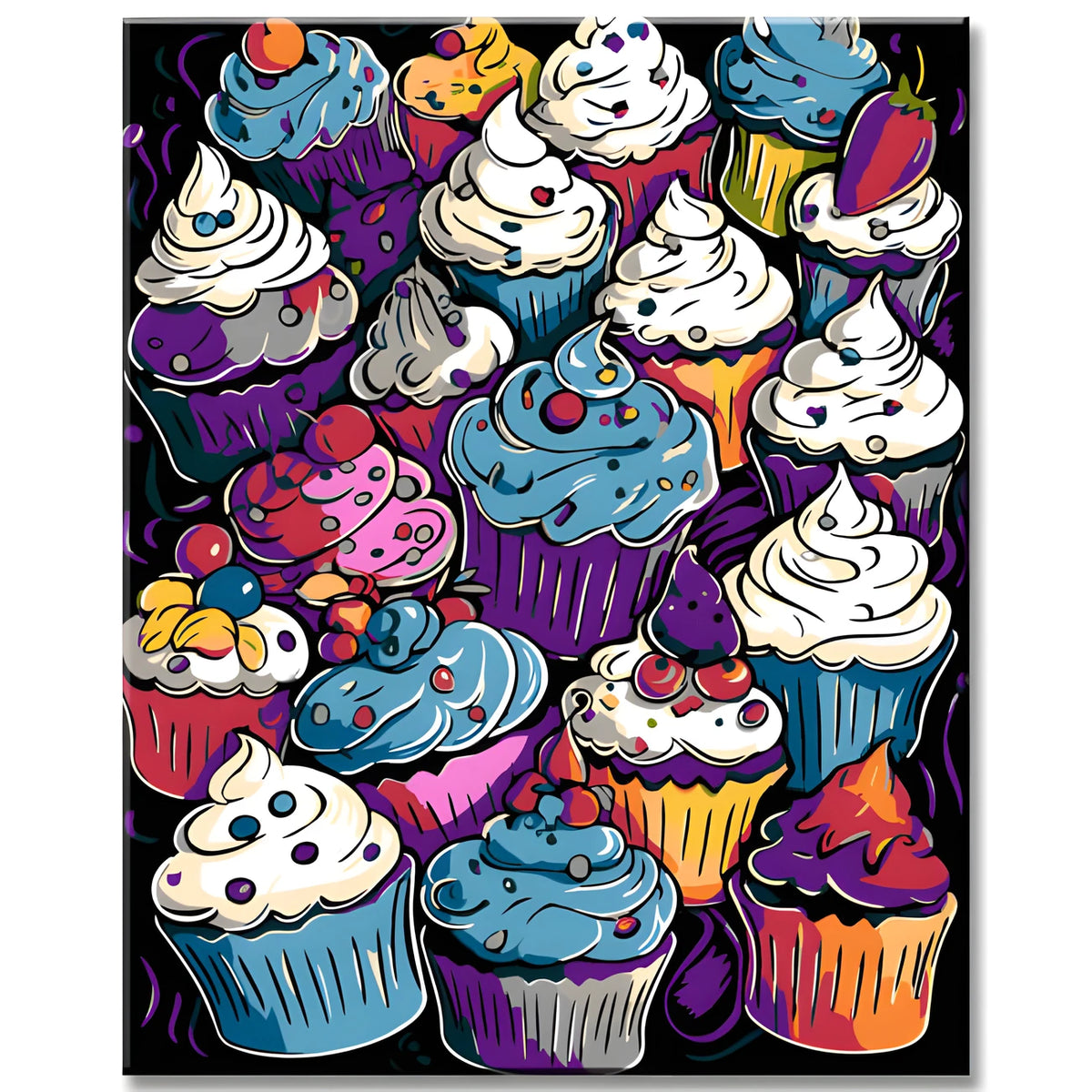 Cupcakes Paint by Numbers