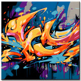 Free Graffiti Art I Painting by Numbers