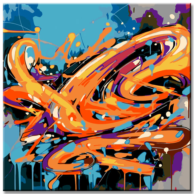 Free Graffiti Art II- Paint by Numbers