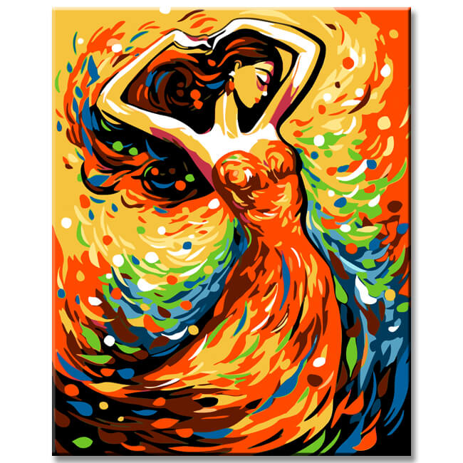 Elegant Dancer Painting by Numbers