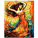 Elegant Dancer Painting by Numbers