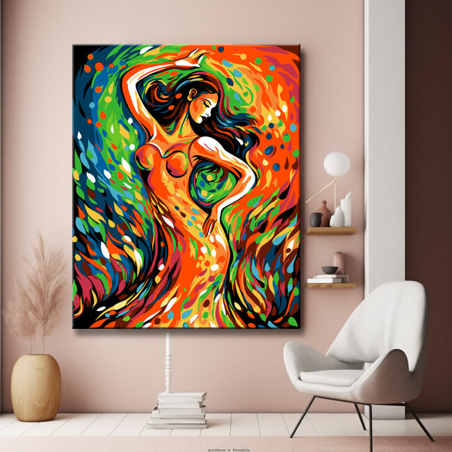 Salsa Dancer Painting by Numbers