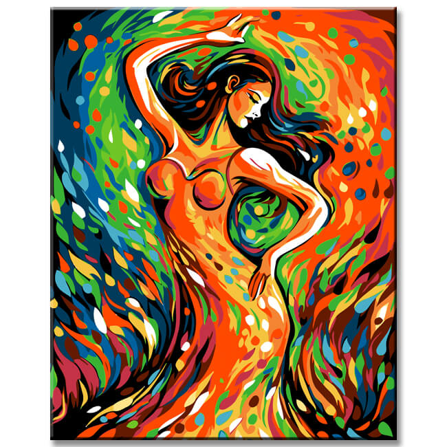 Salsa Dancer Painting by Numbers