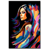Female Portrait Painting by Numbers