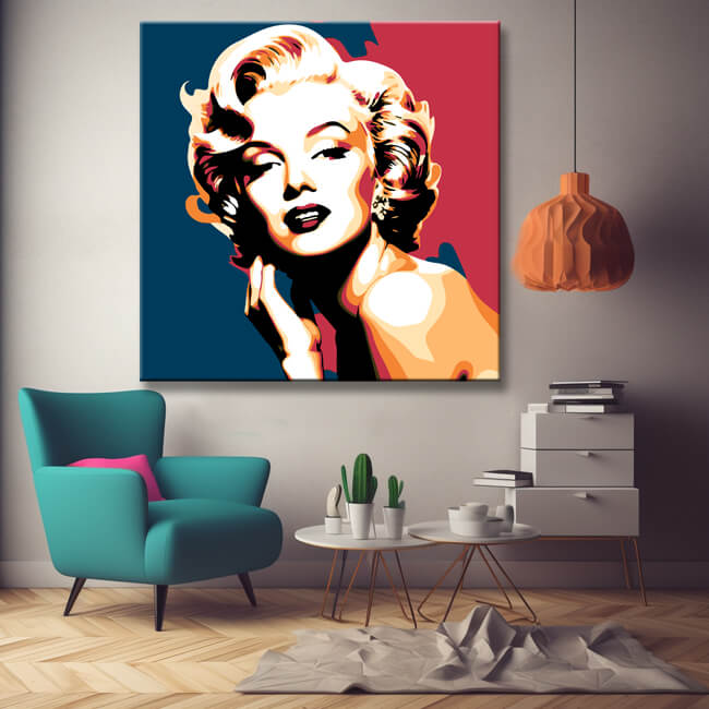 Marilyn Monroe Fashion Icon Painting by Numbers