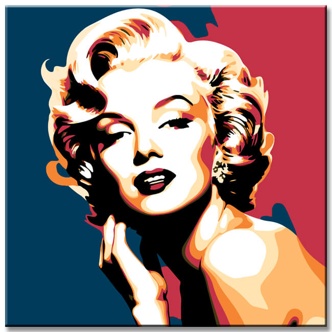 Marilyn Monroe Fashion Icon Painting by Numbers