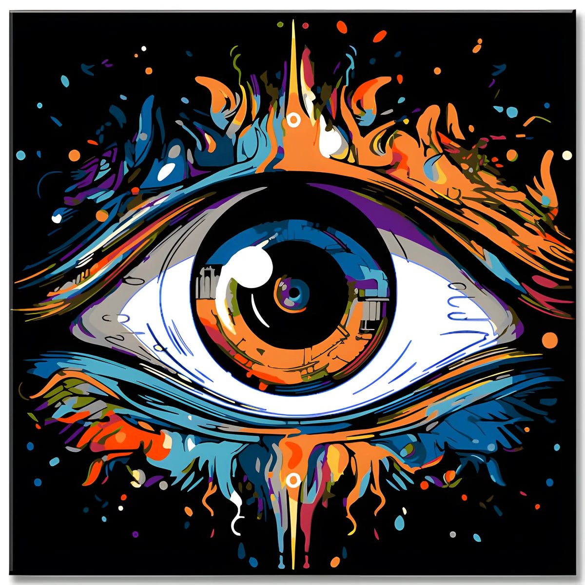 Abstract Eye Symbol Paint by Numbers