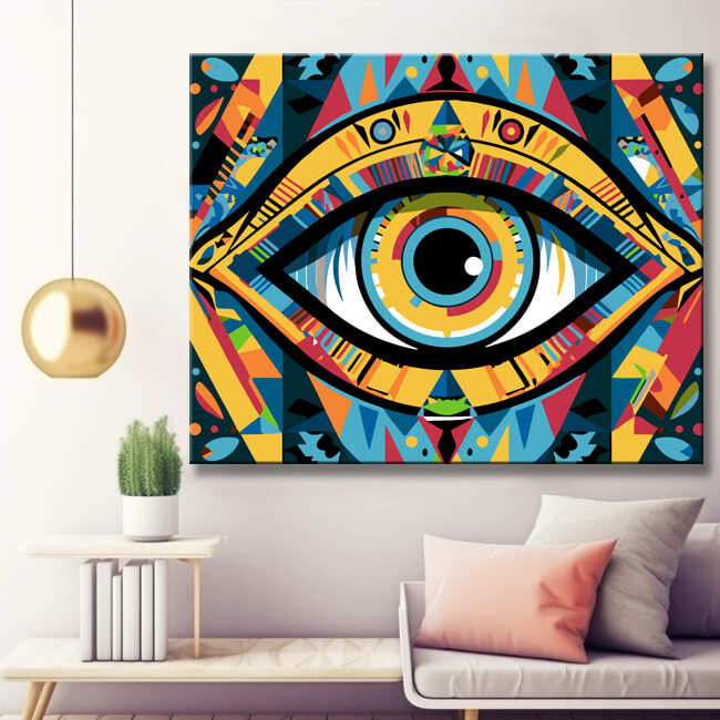 View of knowledge painting by numbers