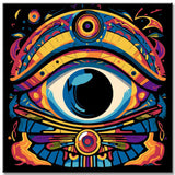 Vibrant eye painting paint by numbers
