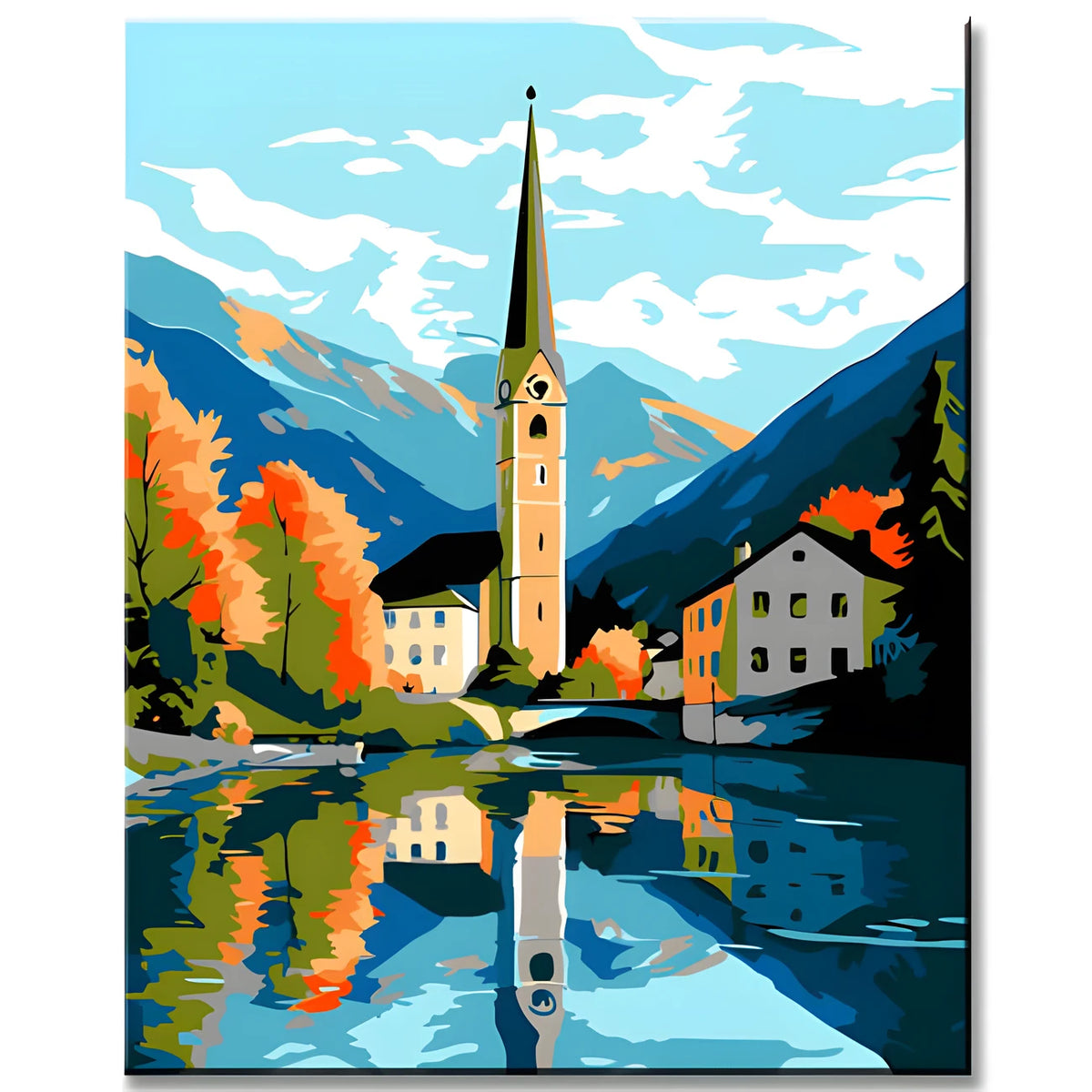 St. Gilgen Painting by Numbers