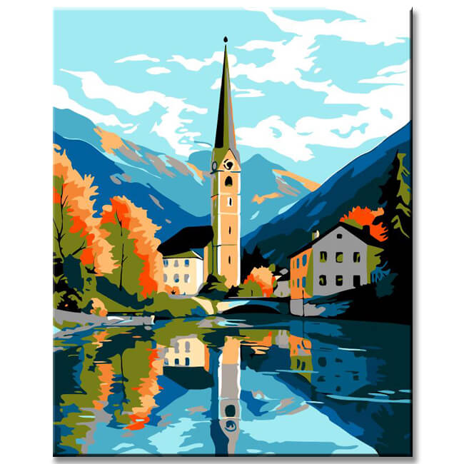 St. Gilgen painting by numbers