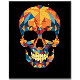 Geometric Skull Paint by Numbers