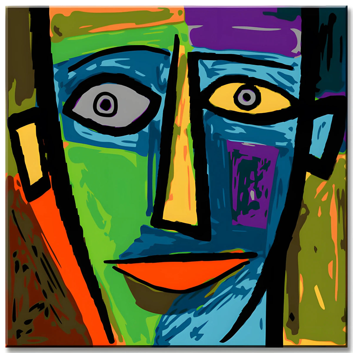 Happy Face Painting by Numbers