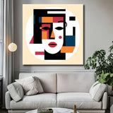 Painting by Numbers: Abstract Art Human Face