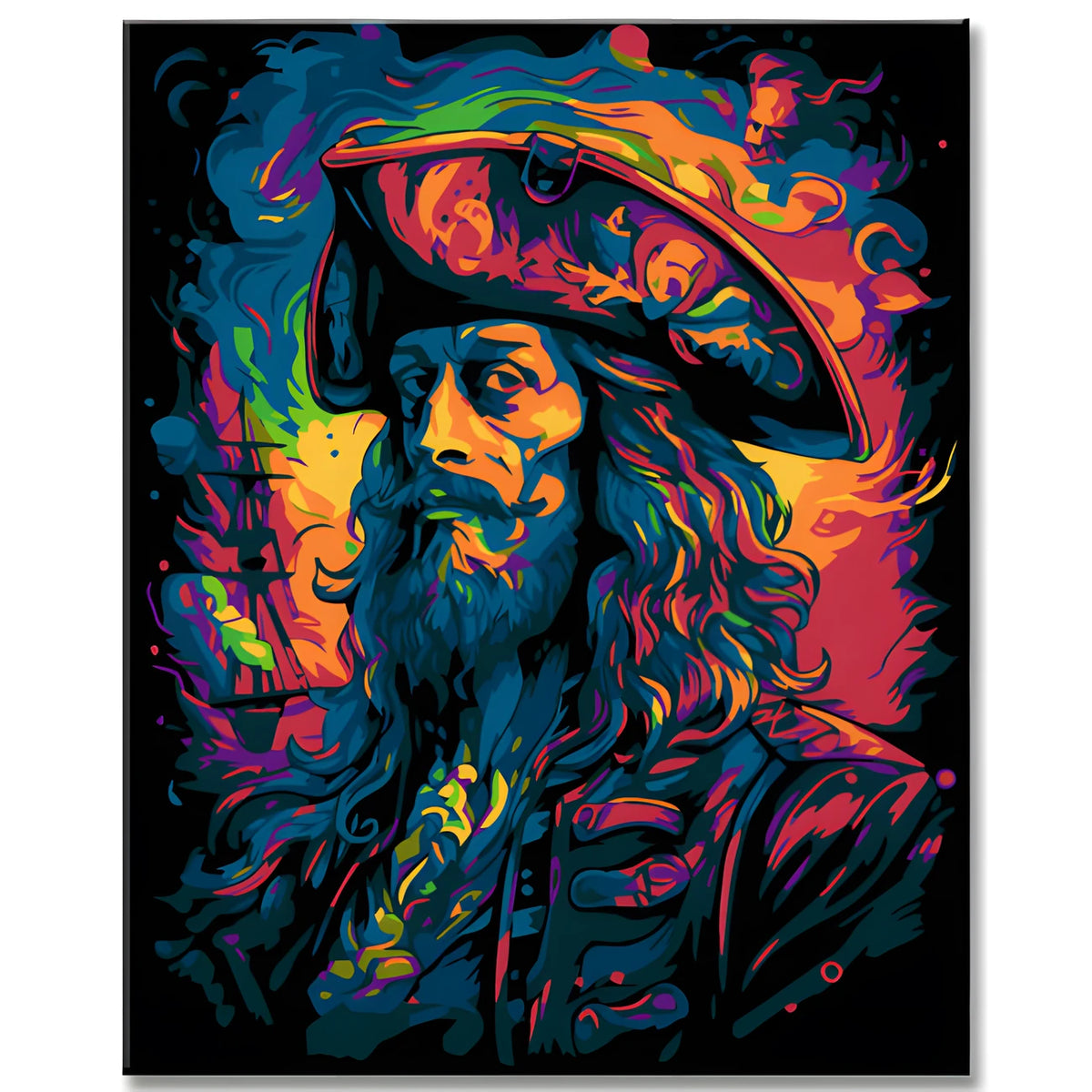 Pirate Portrait Painting by Numbers