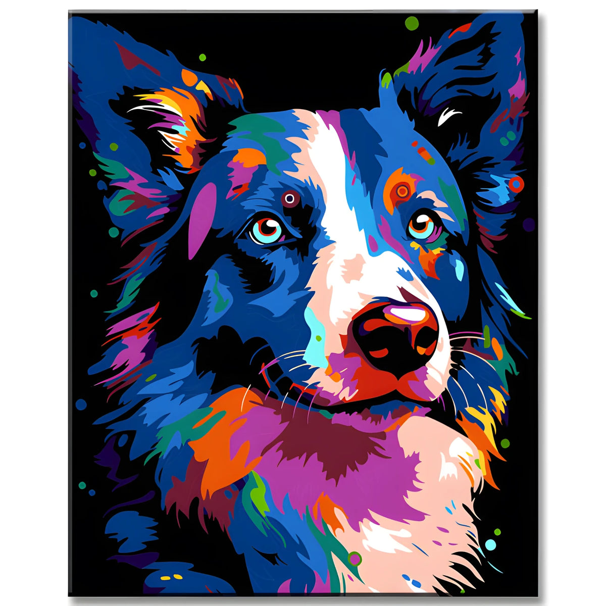 Paint by Numbers Disney Animals Style Border Collie