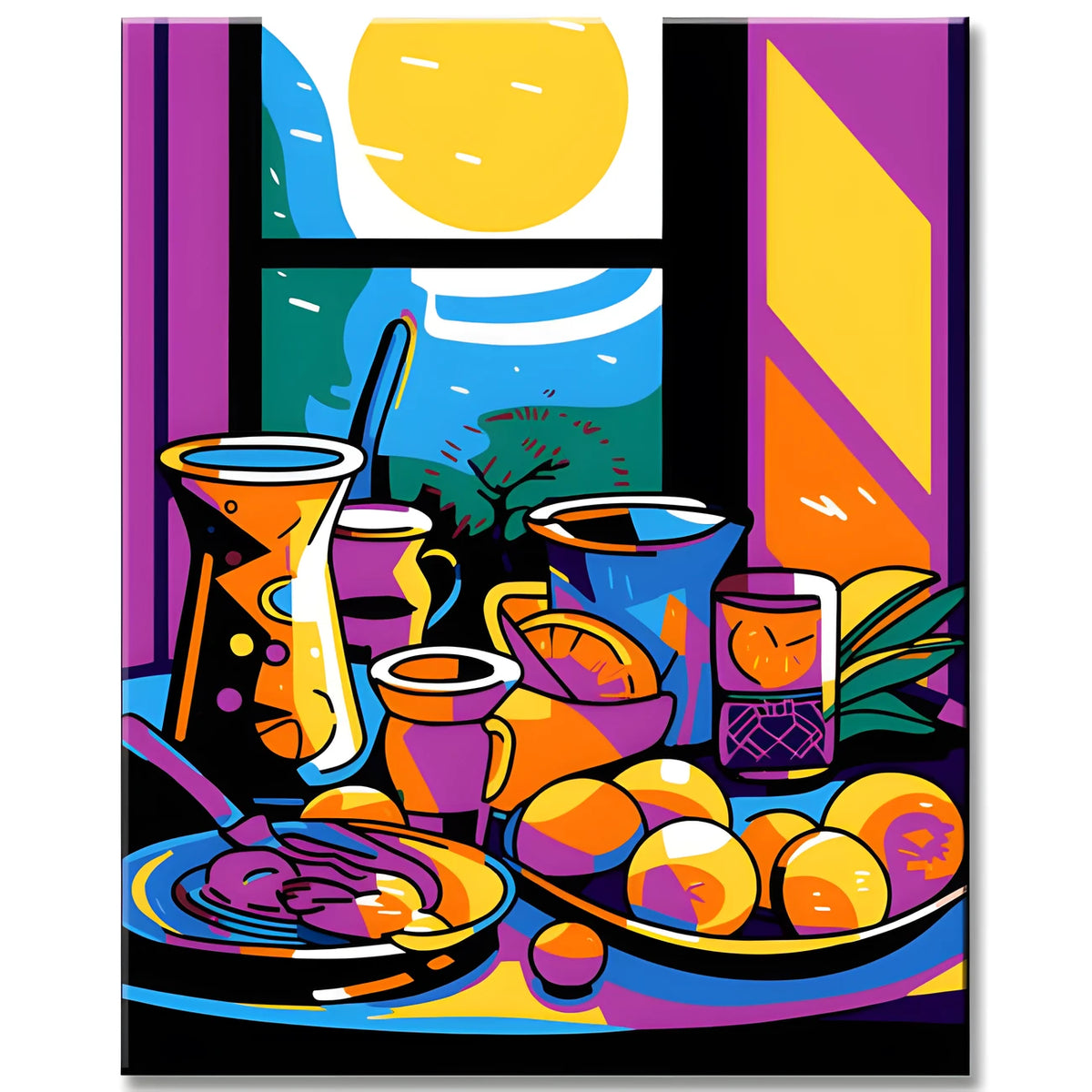 Pop Art Objects Painting by Numbers