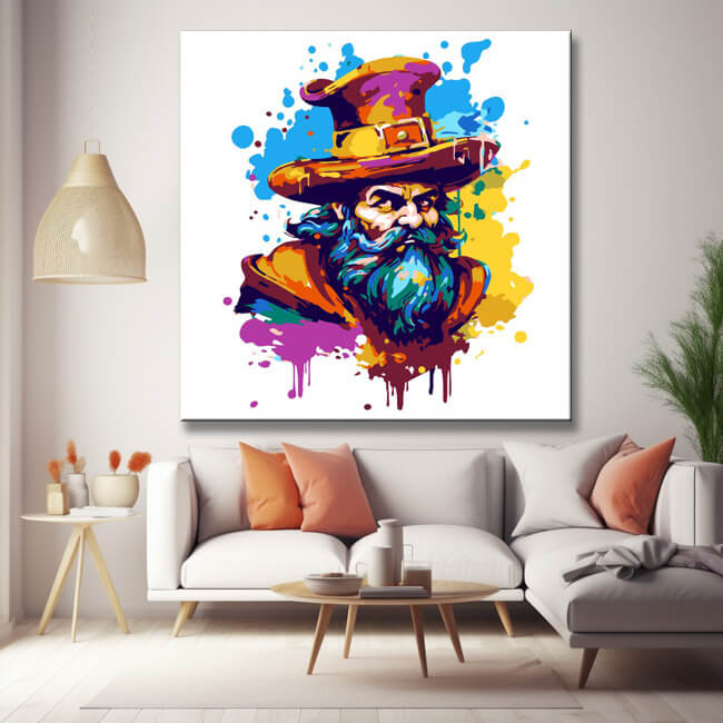 Pirate Cartoon - Painting by Numbers