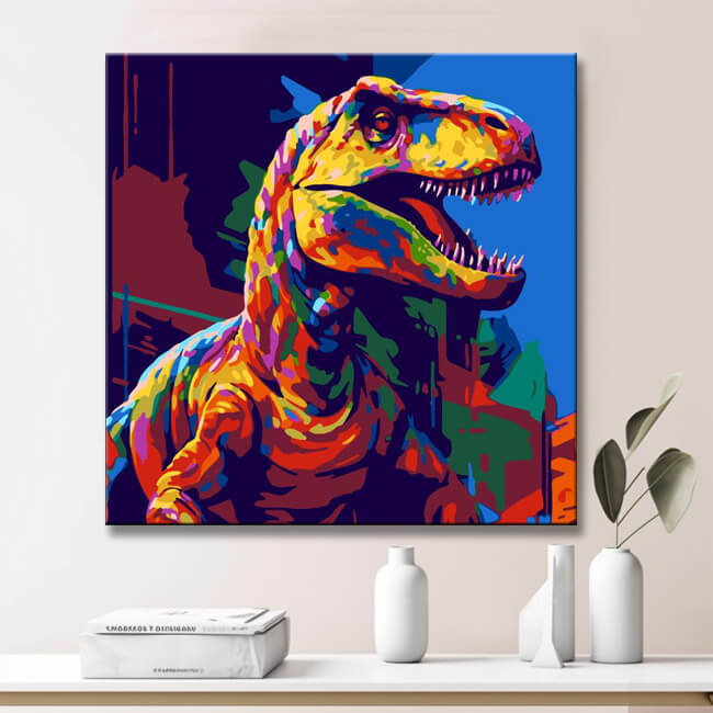 Futuristic T-Rex - Painting by Numbers