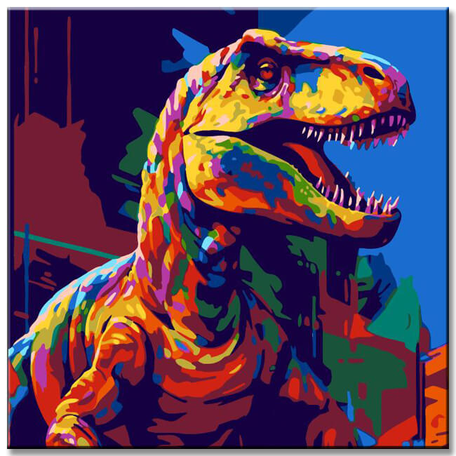 Futuristic T-Rex - Painting by Numbers