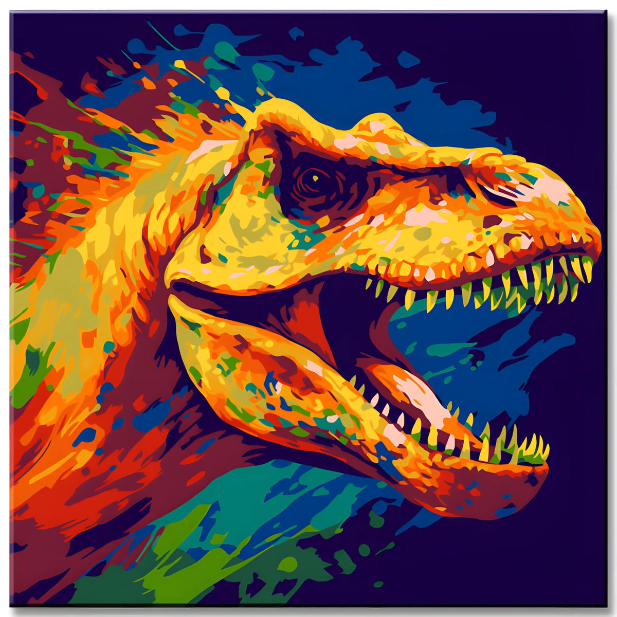 Dinosaur Fantasy Painting by Numbers