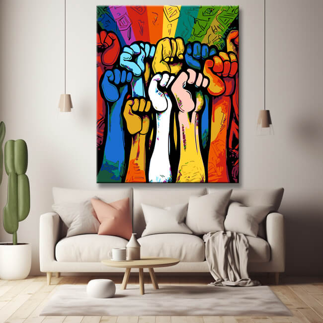 Proletarians unite - painting by numbers