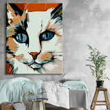 Painting by Numbers for Adults Picasso Style Cat Picture