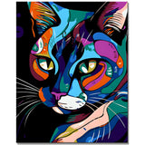 Painting by NumbersBombay Cat in Picasso Style