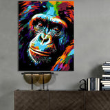 Painting by numbers - monkey portrait in Picasso style